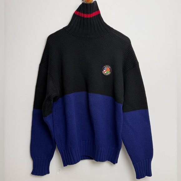 Polo Ralph Lauren cookie patch turtleneck knit rare